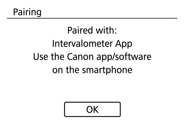 Pairing complete on EOS M200