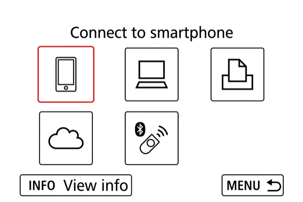 EOS M50 Mark II Connect to smartphone option