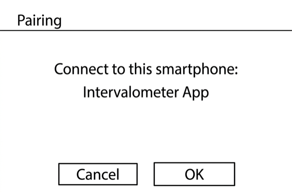 OK confirmation screen on EOS M6
