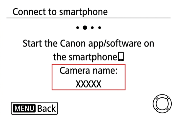 EOS R6 Bluetooth connection active state